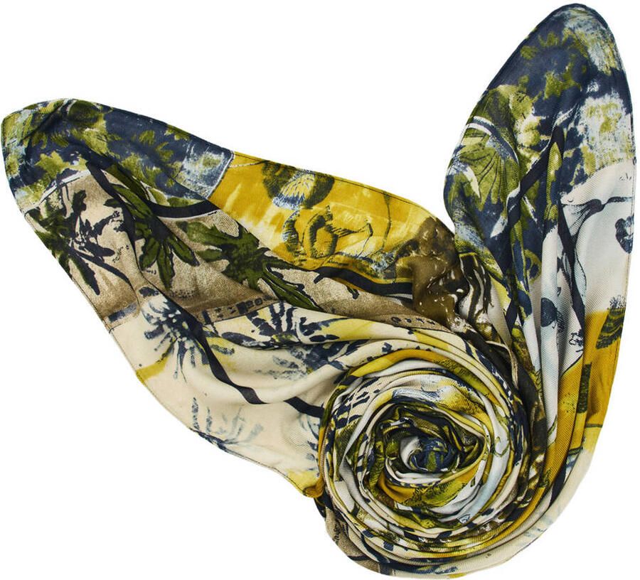 Desigual sjaal met print groen