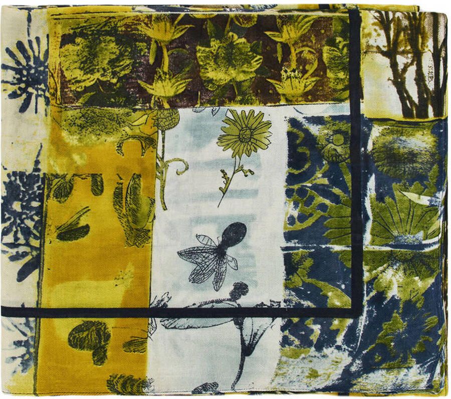 Desigual sjaal met print groen - Foto 2