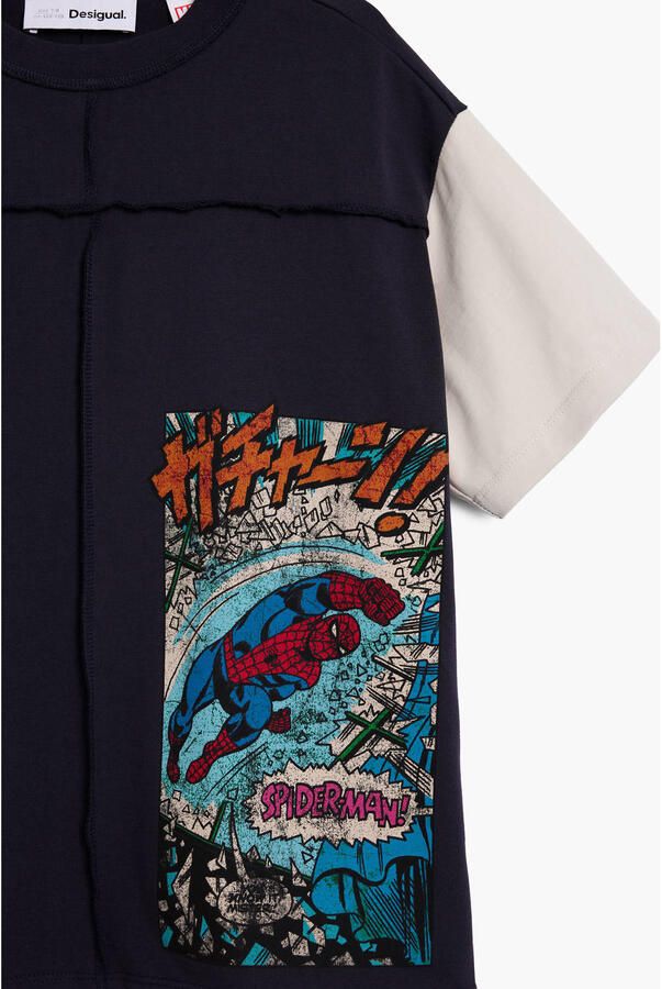 Desigual Spider-Man T-shirt donkerblauw - Foto 2