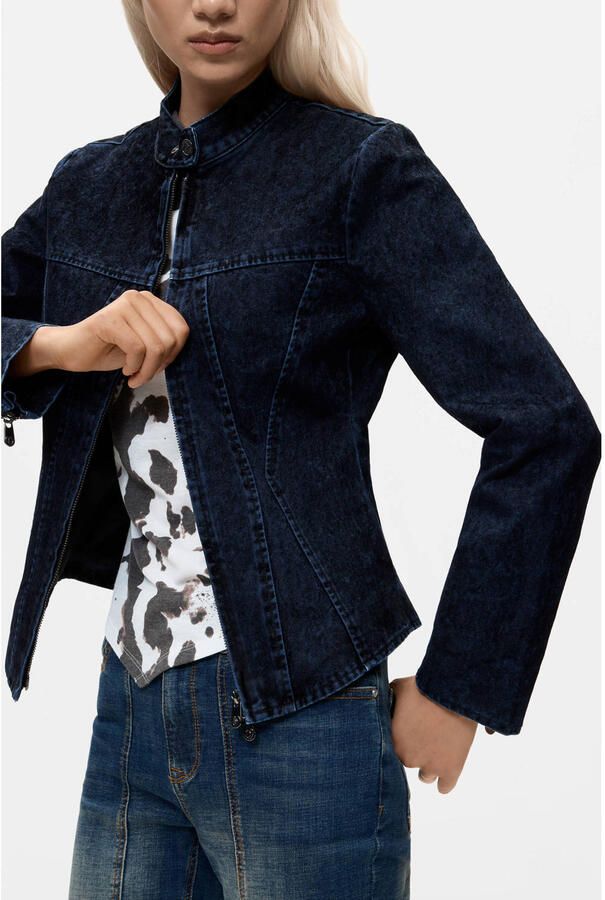 Desigual spijkerjas donkerblauw