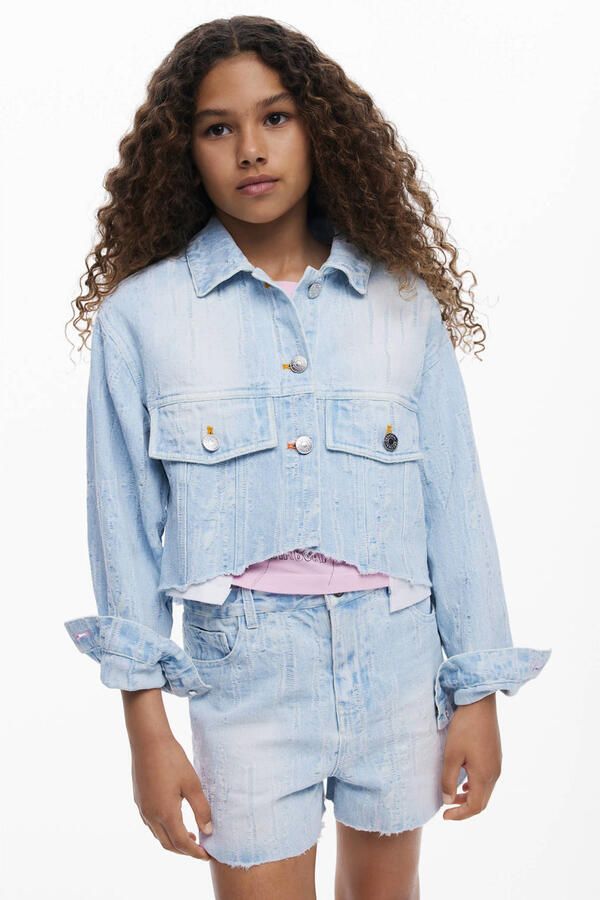 Desigual spijkerjas light blue denim