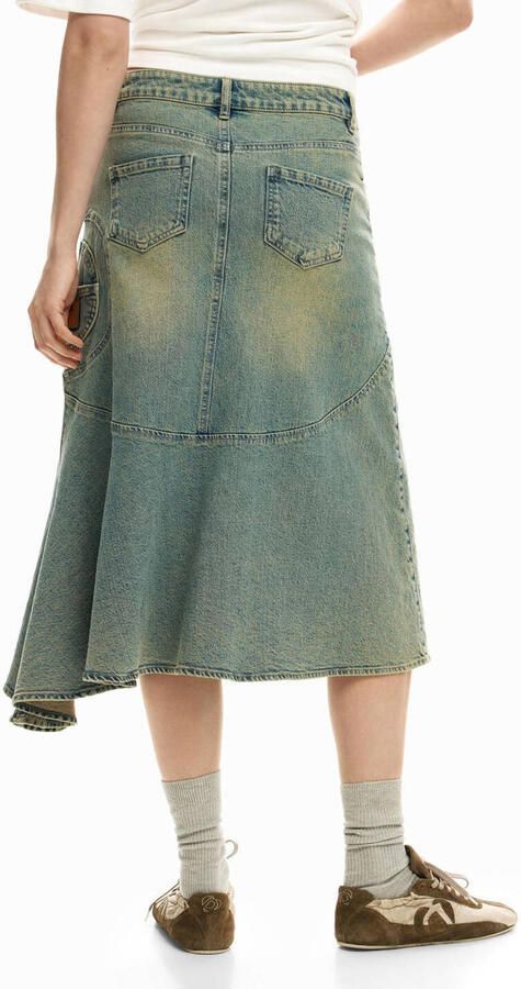 Desigual spijkerrok blauw - Foto 2