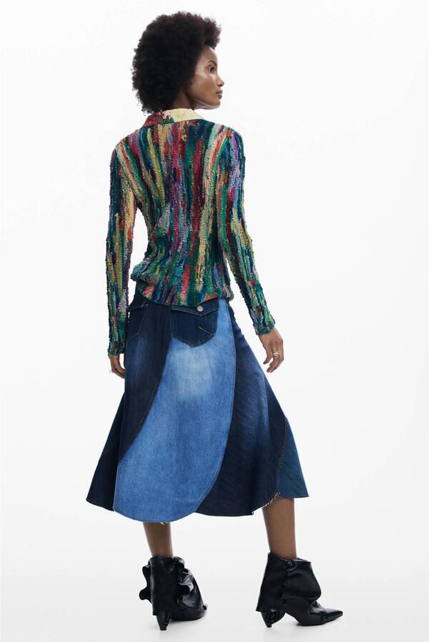 Desigual spijkerrok medium blue denim - Foto 2