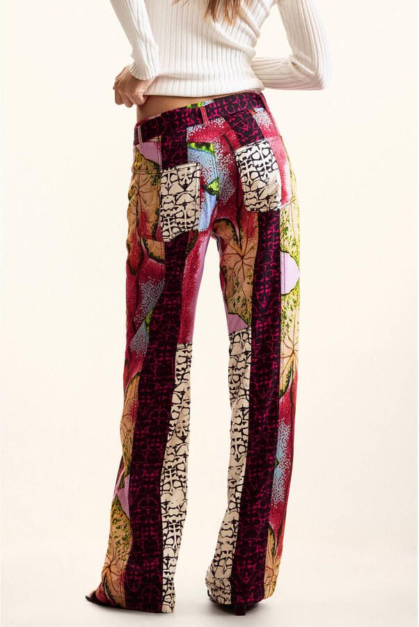 Desigual straight regular waist broek multi - Foto 3