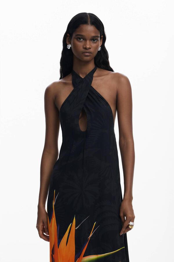 Desigual Lange Jurk SWIM_COLIBRÍ DRESS 25SWMW11