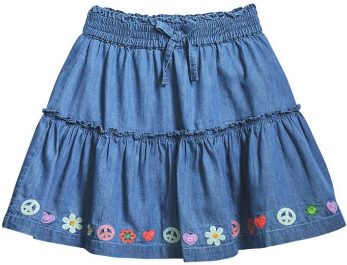 Desigual strokenrok medium blue denim - Foto 3