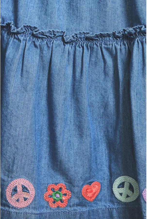 Desigual strokenrok medium blue denim