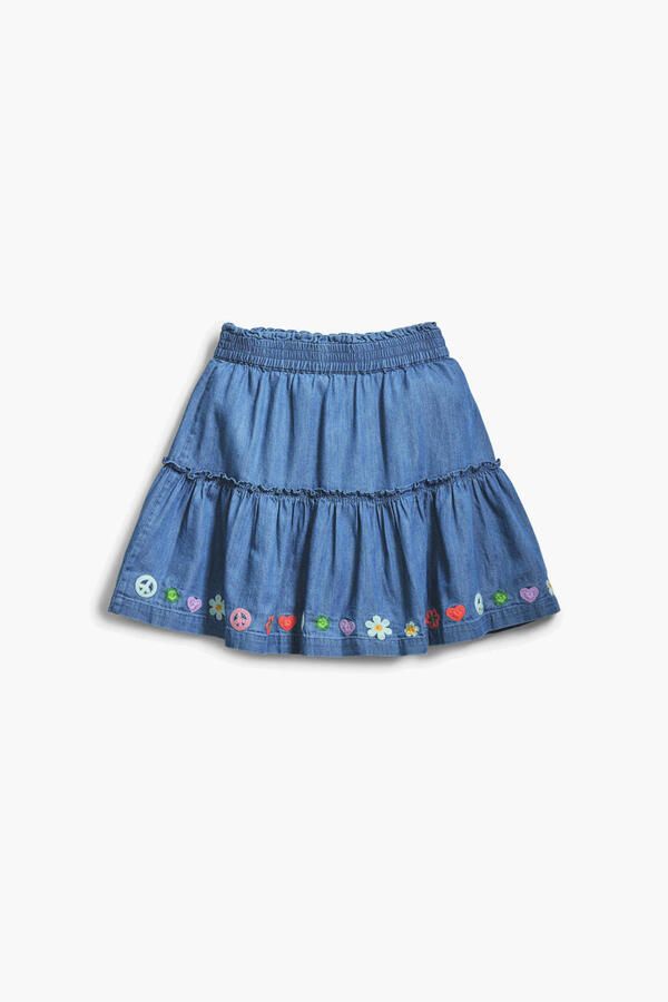 Desigual strokenrok medium blue denim - Foto 2