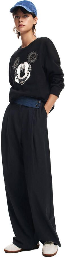 Desigual Zwart Print Langemouwensweatshirt Black Dames - Foto 2