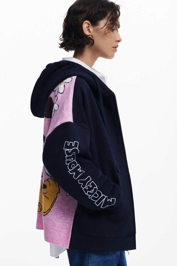 Desigual sweatvest donkerblauw - Foto 3
