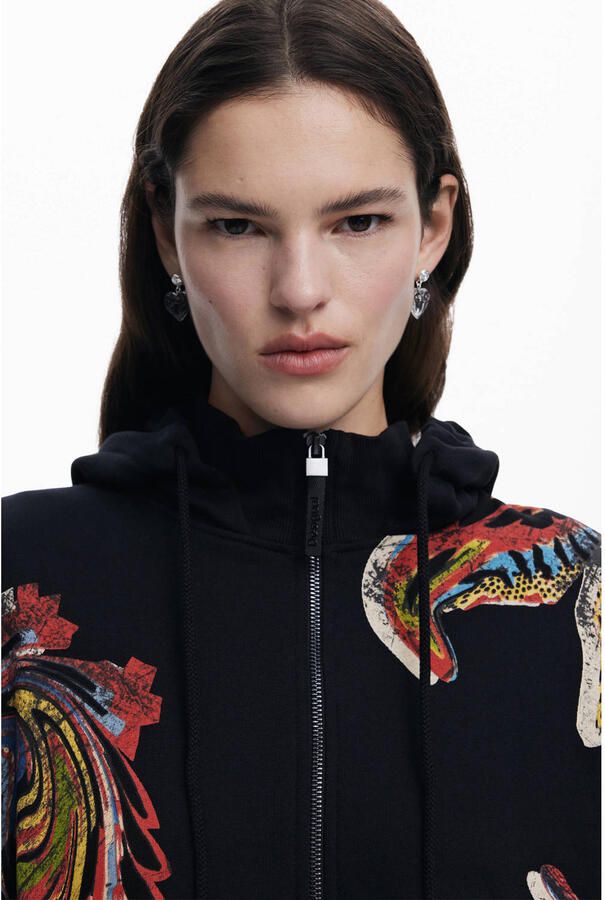 Desigual sweatvest zwart - Foto 3