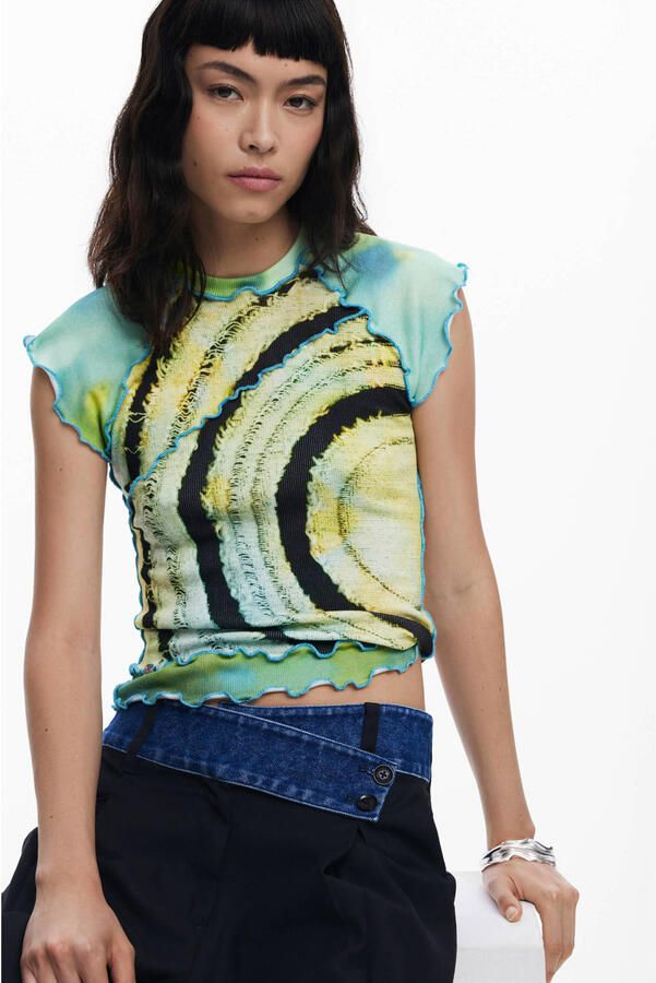 Desigual T-shirt blauw