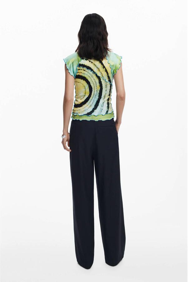 Desigual T-shirt blauw - Foto 2