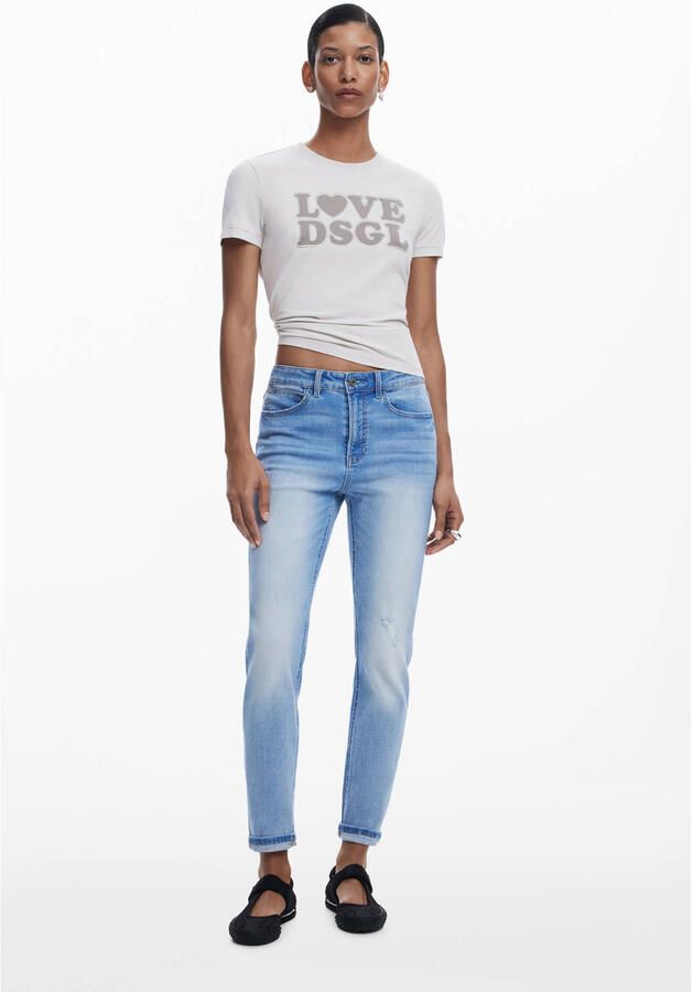 Desigual T-shirt Korte Mouw LOVE DSGL - Foto 2