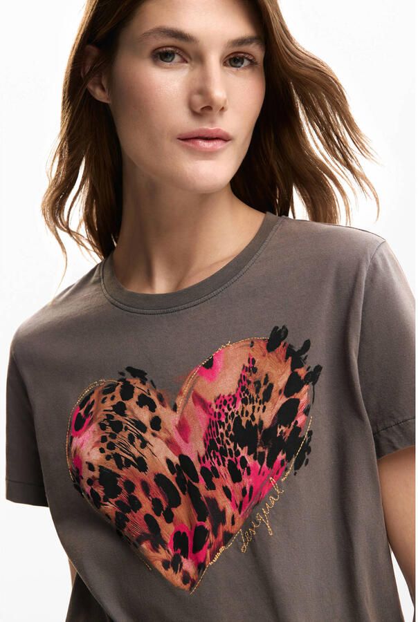Desigual T-shirt Korte Mouw TIGER COR - Foto 2