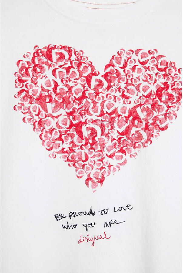 Desigual T-shirt Korte Mouw 26SGTK11 1000 - Foto 3