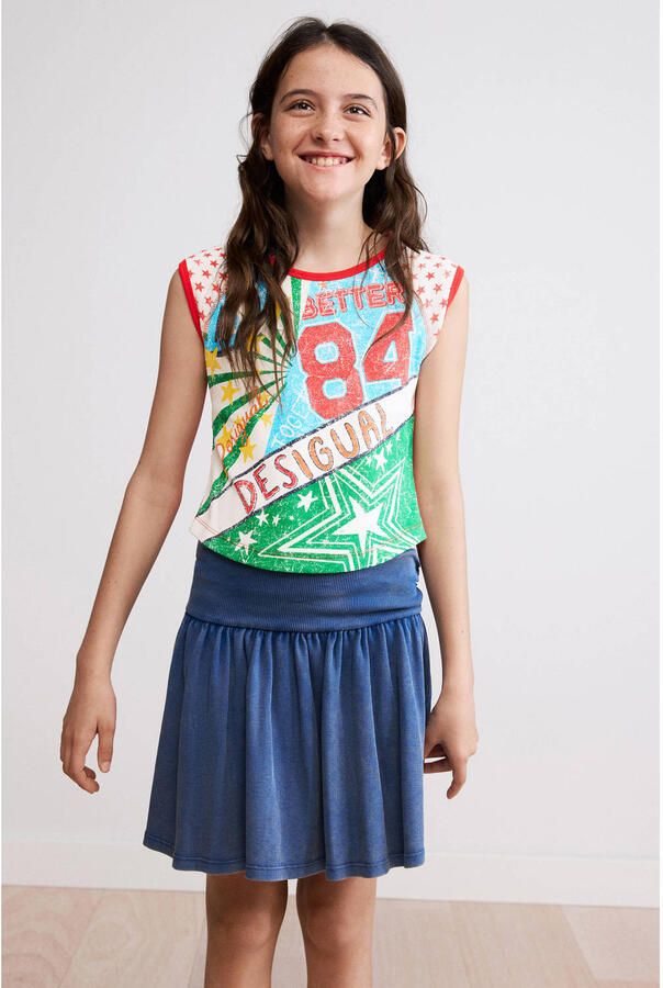 Desigual T-shirt met print rood
