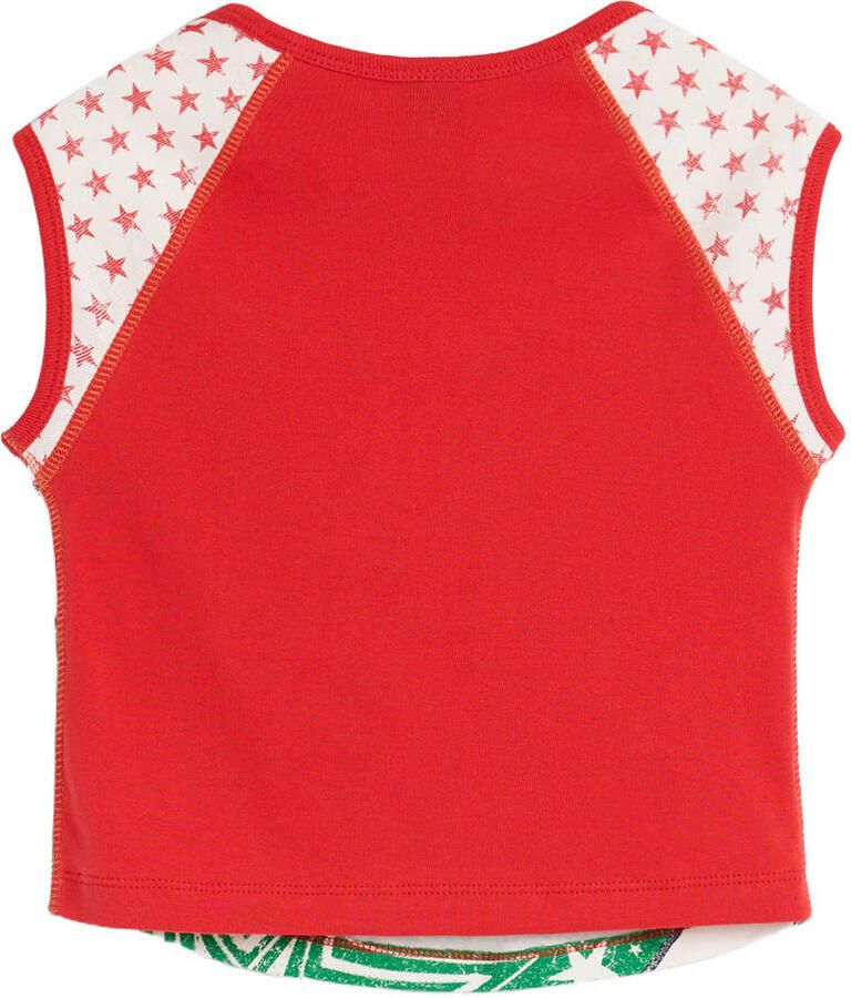 Desigual T-shirt met print rood - Foto 2