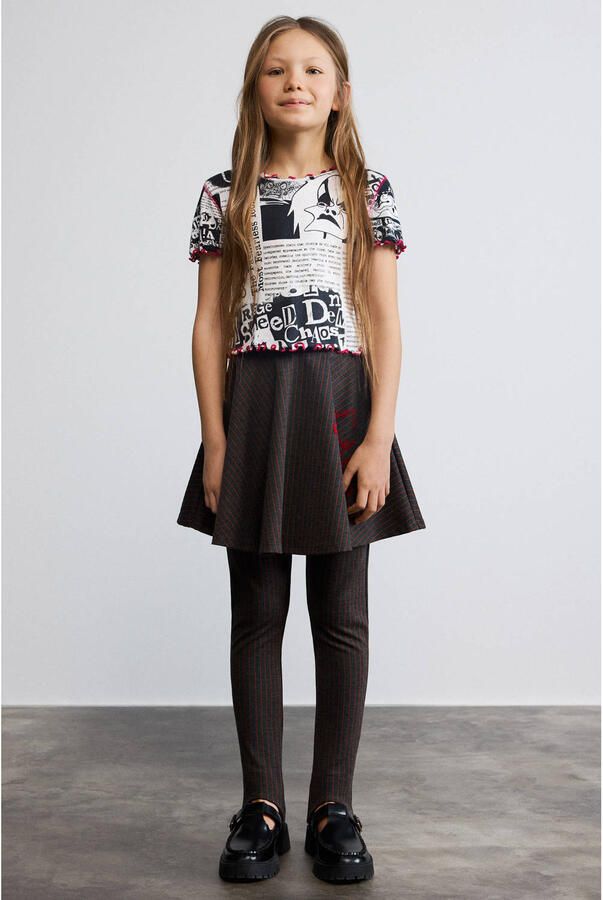 Desigual T-shirt met print zwart