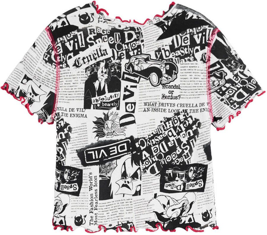 Desigual T-shirt met print zwart - Foto 2
