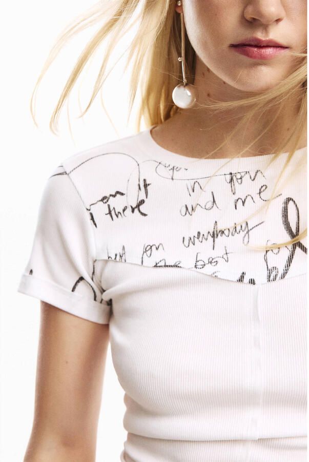Desigual T-shirt wit - Foto 2