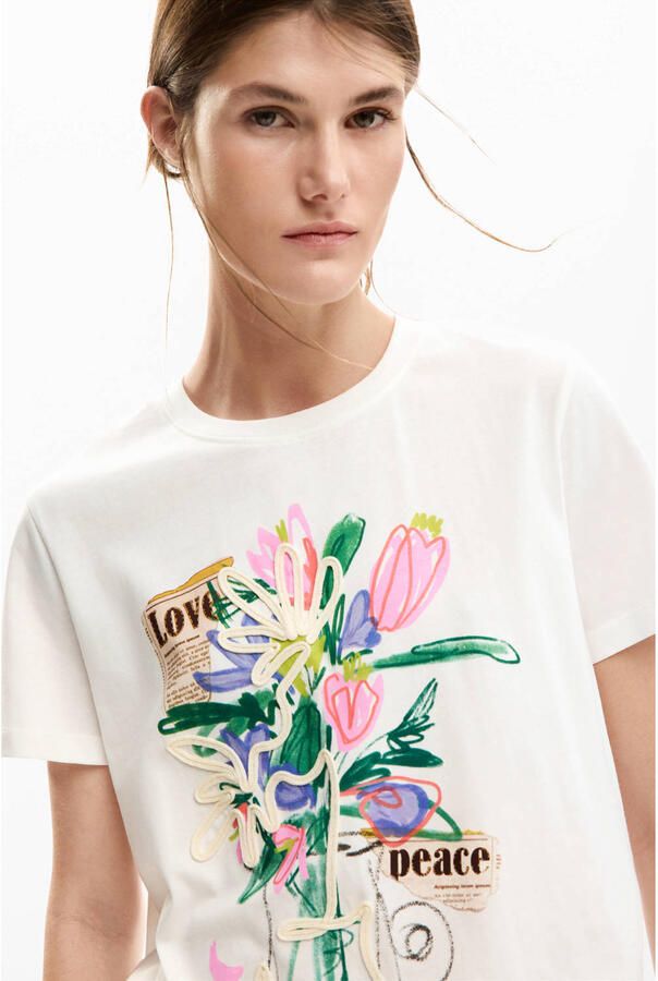 Desigual T-shirt wit - Foto 2