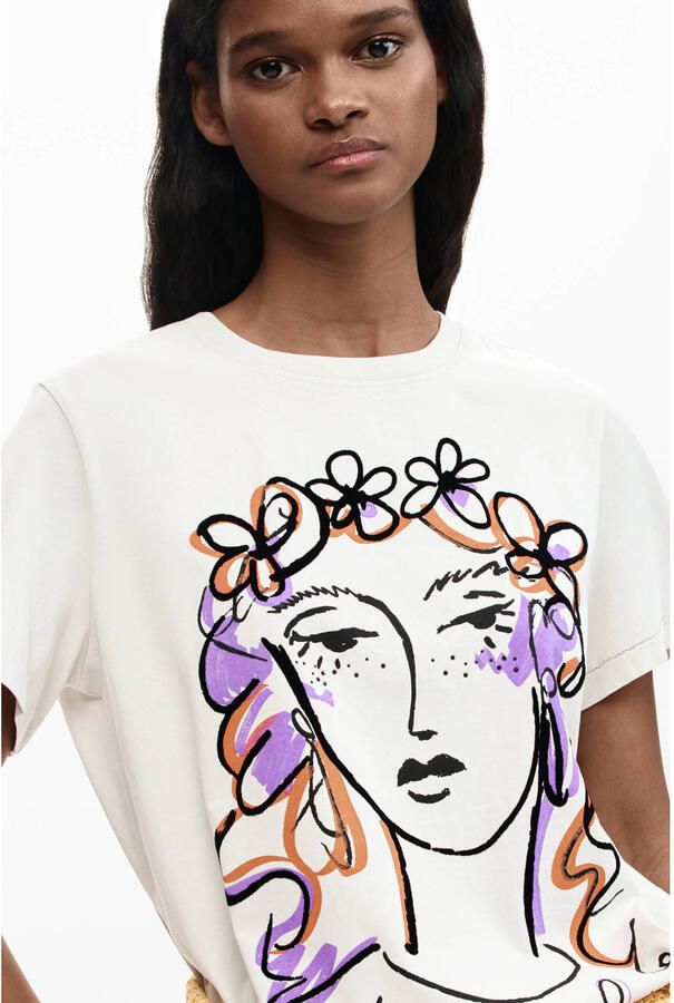 Desigual T-shirt wit - Foto 2