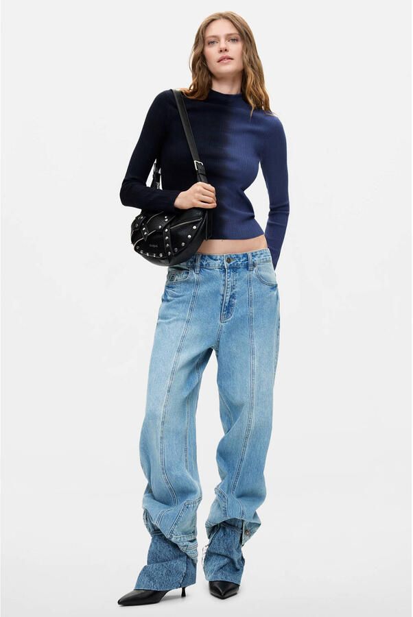 Desigual top met print blauw - Foto 2