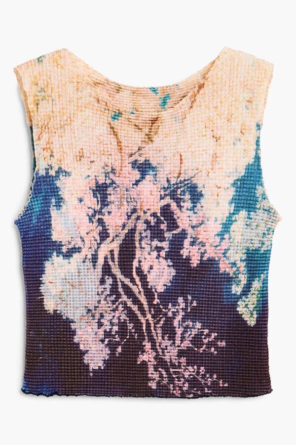 Desigual top met print meerkleurig