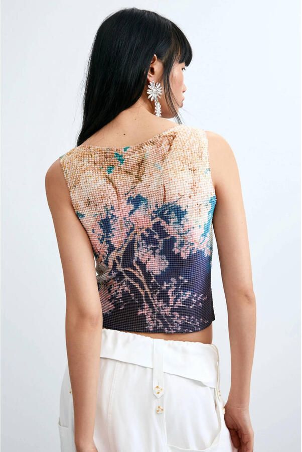 Desigual top met print meerkleurig - Foto 3
