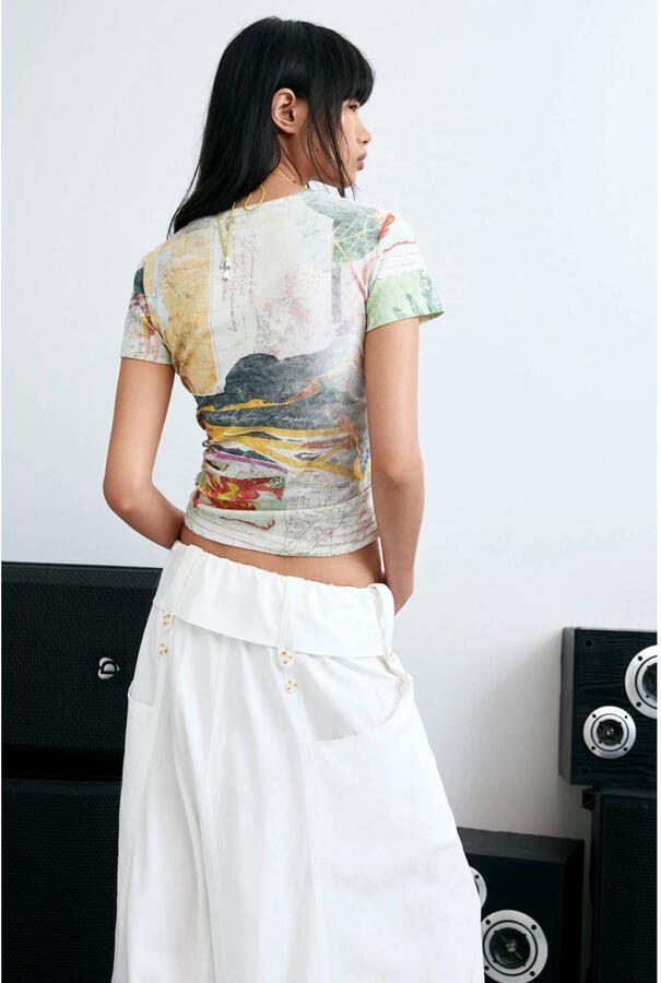 Desigual top met print meerkleurig - Foto 2