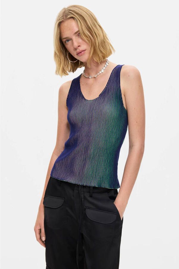 Desigual top met print meerkleurig