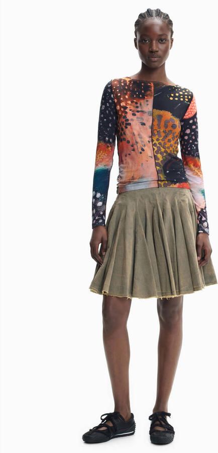 Desigual top met print meerkleurig - Foto 3