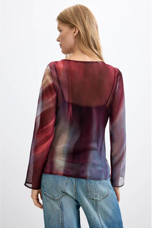 Desigual top met print meerkleurig - Foto 3