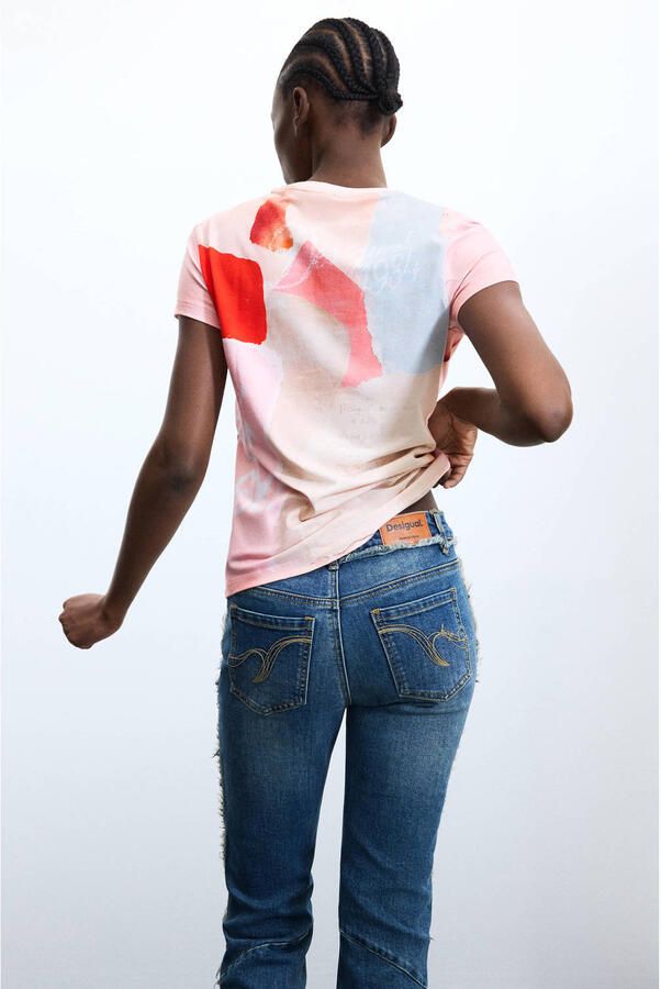 Desigual top met print meerkleurig - Foto 3