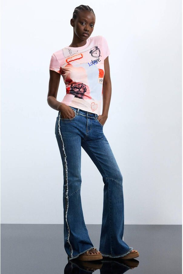 Desigual top met print meerkleurig - Foto 2