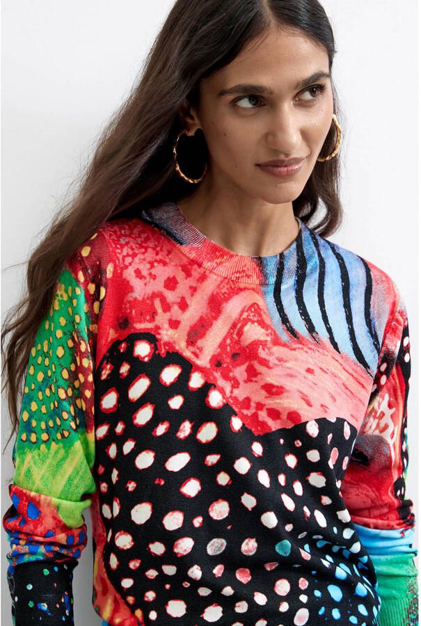 Desigual top met print meerkleurig - Foto 2