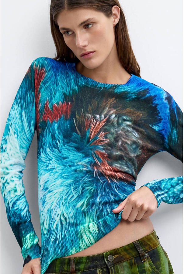 Desigual top met print meerkleurig - Foto 2