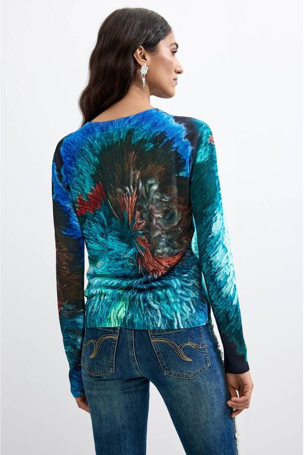 Desigual top met print meerkleurig - Foto 3