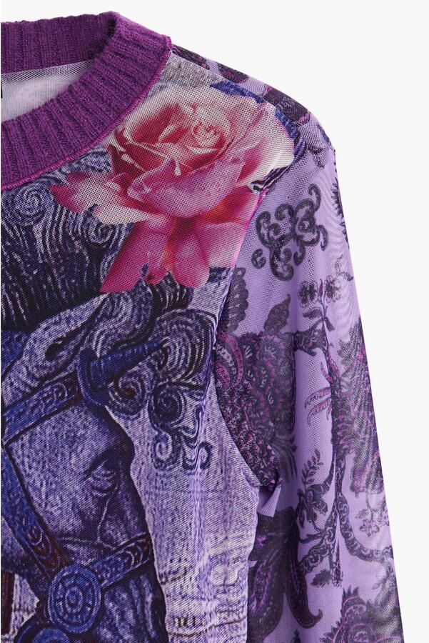 Desigual T-Shirt Lange Mouw TS_HORSE_LACROIX 26WWTK60 - Foto 3