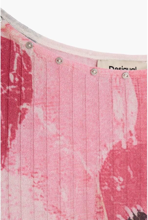 Desigual top met print roze - Foto 2