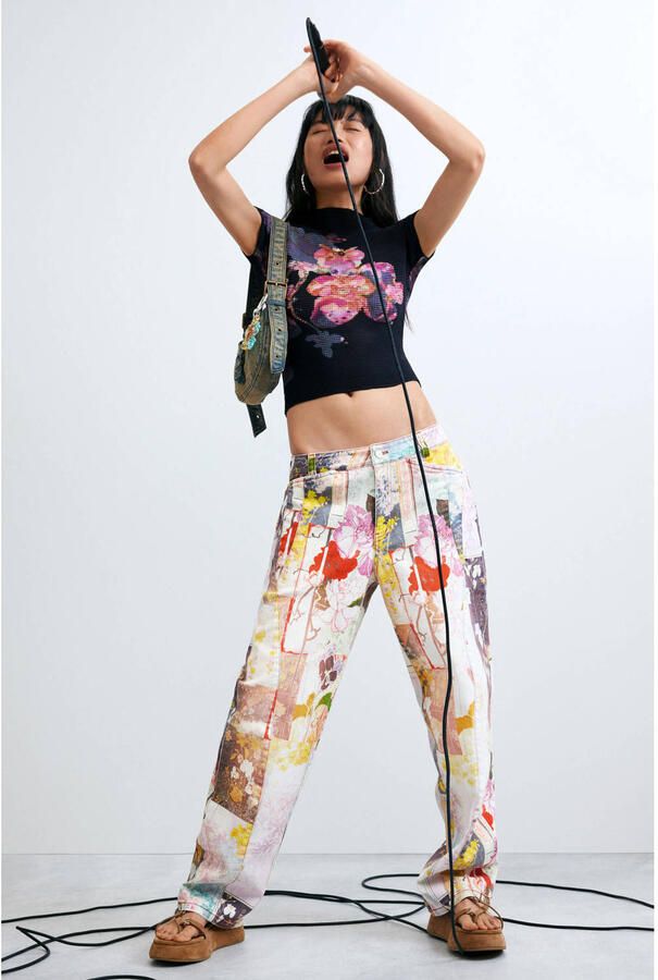 Desigual top met print zwart - Foto 2