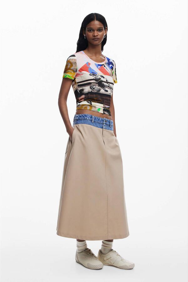 Desigual Korte Mouw T-shirt Lente Zomer Collectie Multicolor Dames - Foto 2