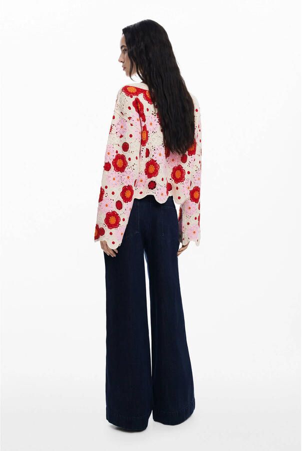 Desigual top roze crochet - Foto 2