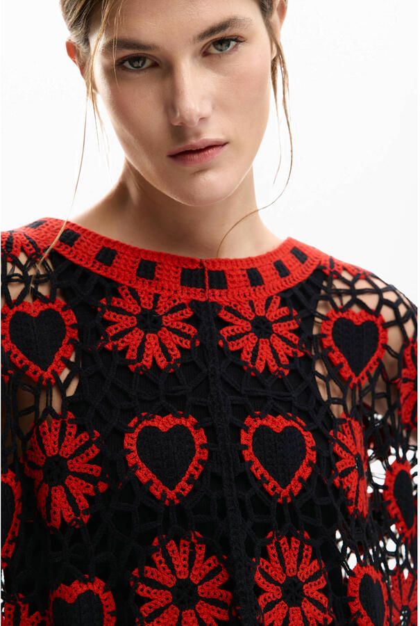 Desigual top zwart gebreid - Foto 2