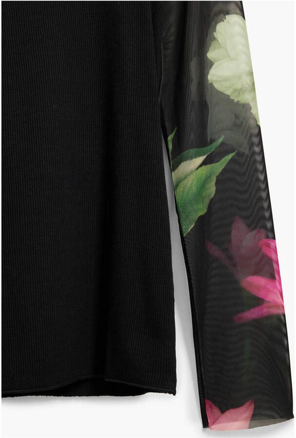 Desigual Casual Grafisch Bedrukt T-shirt Vrouwen Lente Zomer Black Dames - Foto 2