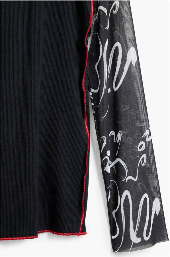 Desigual T-shirt Korte Mouw T-shirt manches longues femme Martina - Foto 2