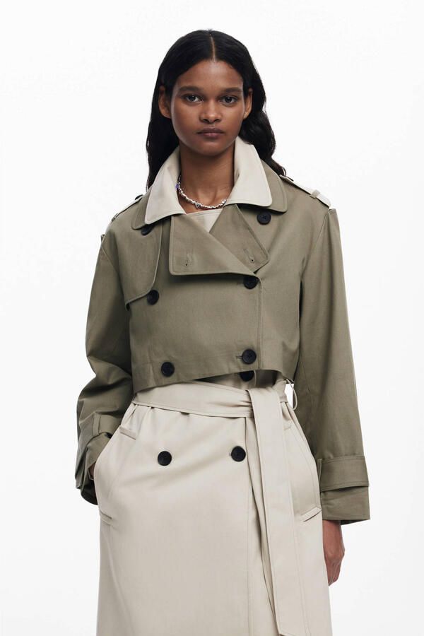 Desigual Katoenen Dames Parka en Trenchcoat Multicolor Dames - Foto 2