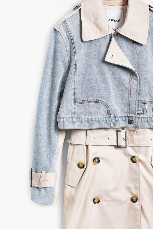 Desigual Trainingsjack Cropped spijkerjack Casual stijl