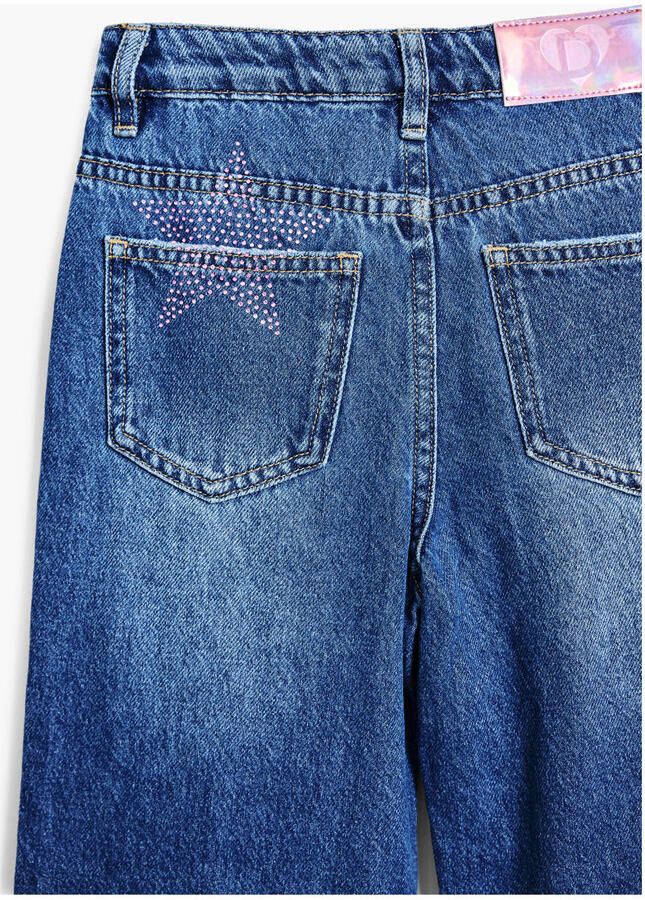 Desigual wide leg jeans medium blue denim - Foto 2